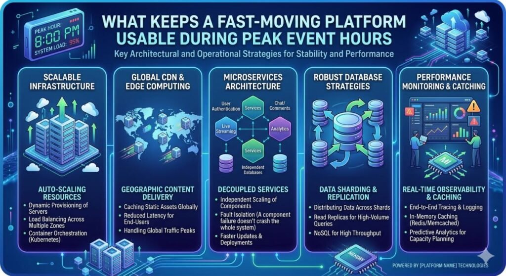 What Keeps a Fast-Moving Platform Usable During Peak Event Hours