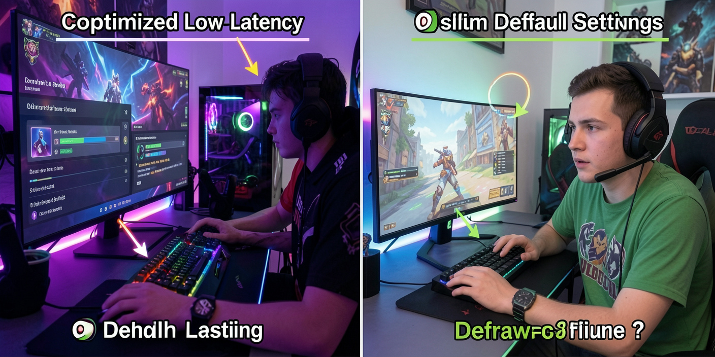 Low Latency Settings Separate Competitive Gamers from Casual Players