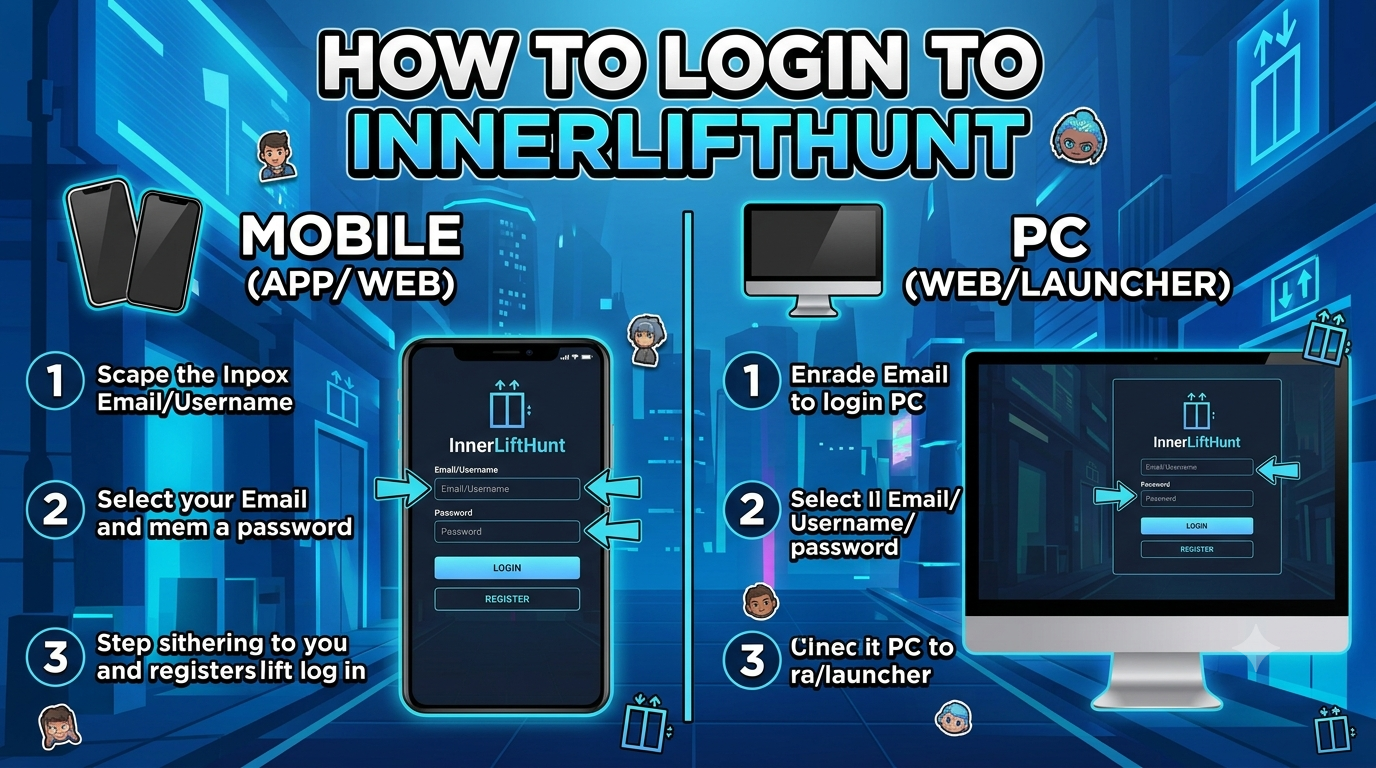 How to Login in InnerLiftHunt Game